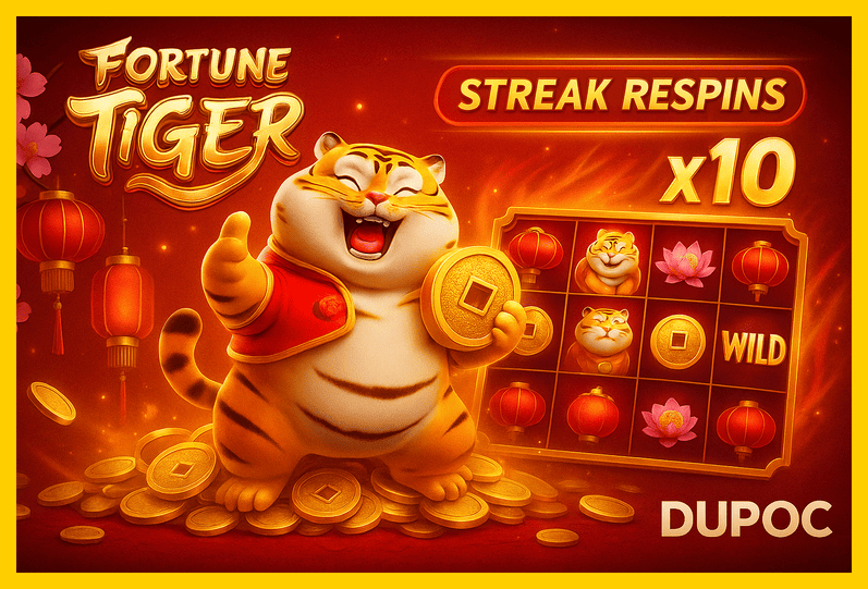 Fortune Tiger é um jogo imperdível no DUPOC Casino